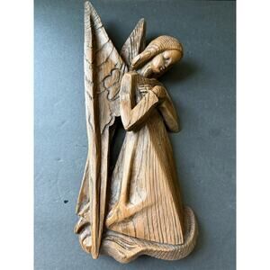 Abbey Press St Meinrad Carved Sculpture Plaque Religious Wall Hanging 1978
